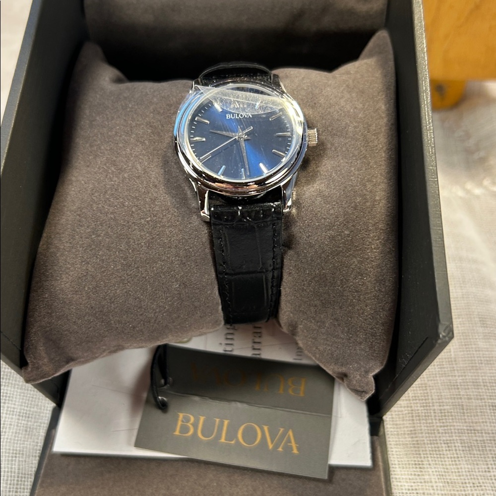 NWT Bulova watch with original box and paperwork